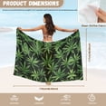 thumbnail image 7 of Yuyamidu Sarong Wraps for Women Green Leaves Chiffon Swimsuit Coverups Sheer Bikini Wraps Bathing Suit Cover Up Summer Beachwear, 7 of 7