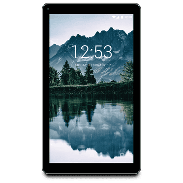 Ematic 10.1' Touchscreen Quad-Core Tablet (EGQ236BL) with Android 16GB Storage