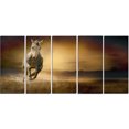 thumbnail image 2 of Horse Galloping Through Valley - Animal Canvas Wall Art, 2 of 3