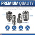 thumbnail image 2 of Pressure Washer 3/8" Stainless Steel Quick Connect Fittings | 8 Pieces in Total, 2 of 6