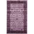 thumbnail image 1 of Unique Loom La Jolla Collection Tone Traditional Area Rug, 3 Feet 3 Inch x 5 Feet 3 Inch, Violet/Dark Purple, 1 of 4