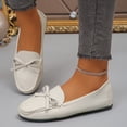 thumbnail image 6 of Hoshose Women Comfortable Flat Shoes Slip-On Round Toe Ballet Flats Knotbow Casual Walking Shoes for Women Non-slip, 6 of 6
