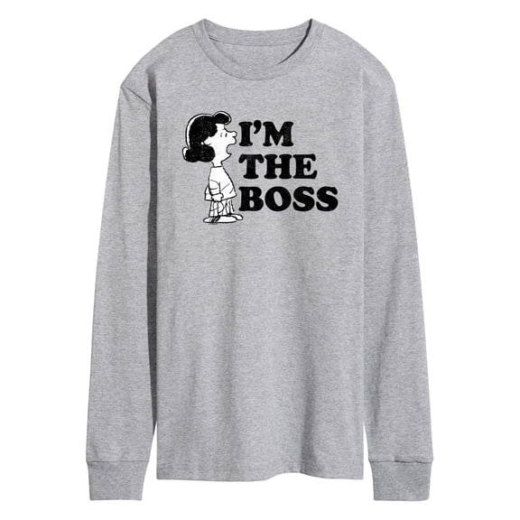 Peanuts - I'm the Boss - Men's Long Sleeve Graphic T-Shirt