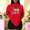 thumbnail image 3 of Camiseta La Mamá Más Bonita Día De Las Madres, regalo del Día de la Madre de la hija, camiseta para mamá Color Rojo Talla Extra Grande Marca Emil SaEs, 3 of 4