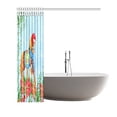 thumbnail image 3 of Cortina de Ducha ABPHQTO Caballo Navideño Floral Poliéster 150x180 cm, 3 of 3