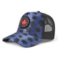 thumbnail image 4 of XIAOCHA Embroidered Trucker Hat for Men Breathable Farm Dad Hat Rodeo Baseball Cap,Blue, 4 of 4