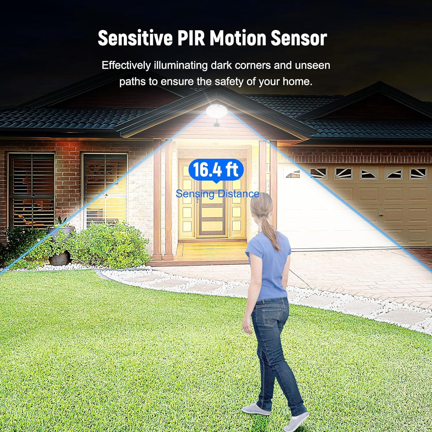 Solar Lights Outdoor Waterproof , 3500LM 4 Modes (1 All Day Mode) Motion Sensor Solar Security Shed Light with Remote,  Indoor Dusk to Dawn Solar Barn Light for Gazebo Yard Garage Patio
