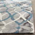 thumbnail image 5 of Safavieh Dip Dye Collection DDY534J Handmade Modern Geometric Watercolor Grey and Ivory Blue Wool Area Rug (9' x 12'), 5 of 5