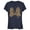 Navy Blue, variant on Junior's Mickey & Friends Mickey & Minnie Mouse Cheetah Print Bow Signature  Graphic Tee Black Small