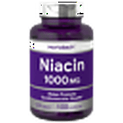 Niacin 1000mg 100 Capsules | Non-GMO, Gluten Free | Vitamin B3 | By Horbaach