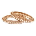 thumbnail image 6 of Efulgenz Beaded Bangles Faux Pearl Antique Boho Kundan Bangle Crystal Bracelet Bridal Wedding Party Statement Jewelry for Women (2 Pcs) Size 2.4, 6 of 6