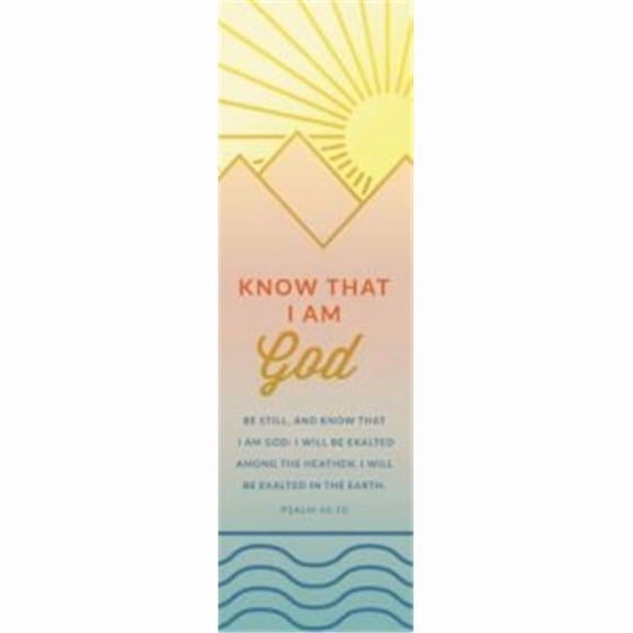 B & H Publishing Group 98130 Bookmark - Be Still & Know That I Am God - Psalm 46 - 10 KJV, Pack of 25