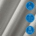 thumbnail image 4 of Mainstays 4 Piece Wave Jacquard Curtain Panel Set, Grey, 27.5" W x 54" L, 4 of 5