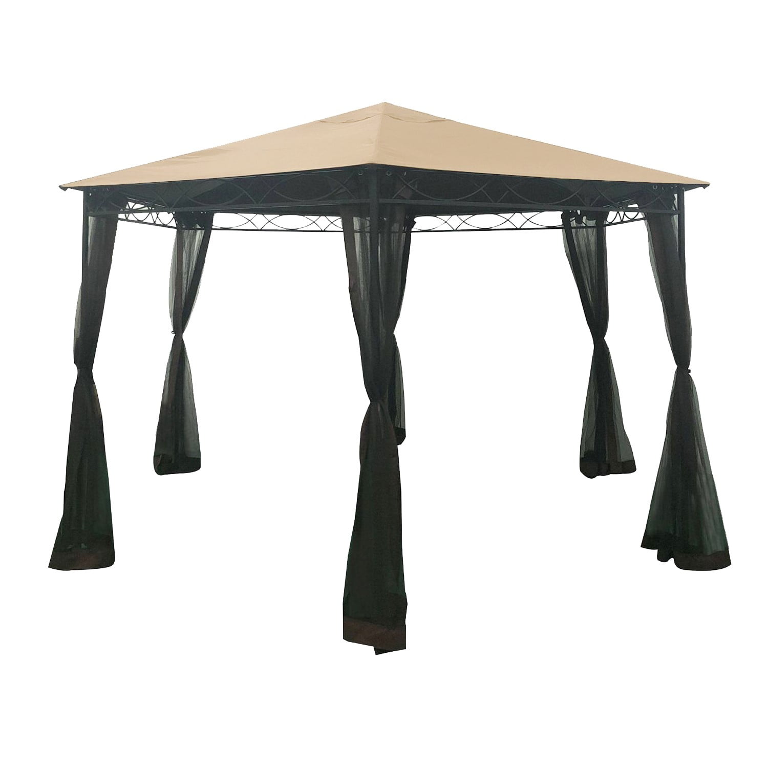 Garden Winds Replacement Canopy Top Cover for Duke Hexagon Gazebo