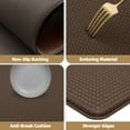 thumbnail image 5 of PABUBE Kitchen Rug and Mat Kitchen Mat Anti Fatigue, Non Slips Kitchen Floor Mat, Kitchen Rug or Mat Washable, 17"x 79", Brown, 5 of 10