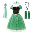 thumbnail image 3 of Disfraz de Elsa y Anna de Disney para niña, vestido de princesa para fiesta de cumpleaños, carnaval, 2023, 3 of 5