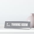 thumbnail image 2 of Training Room, Grey Silver Frame, Desk Sign (2x8"), 2 of 3