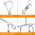 thumbnail image 4 of Tendedero curvo de acero inoxidable para ropa, tendedero para ropa de uso doméstico, percha para ropa, pinza para ropa, calcetines para secar ropa interior y calcetines, 4 of 5