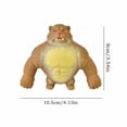 thumbnail image 3 of Tiger Shape Stress Relief Fidget Toy Simulation Pinch Music Decompression Flour Vent Portable Durable Material Safe For Kids Anxiety Boredom Sensory Play Tactile Experience, 3 of 9