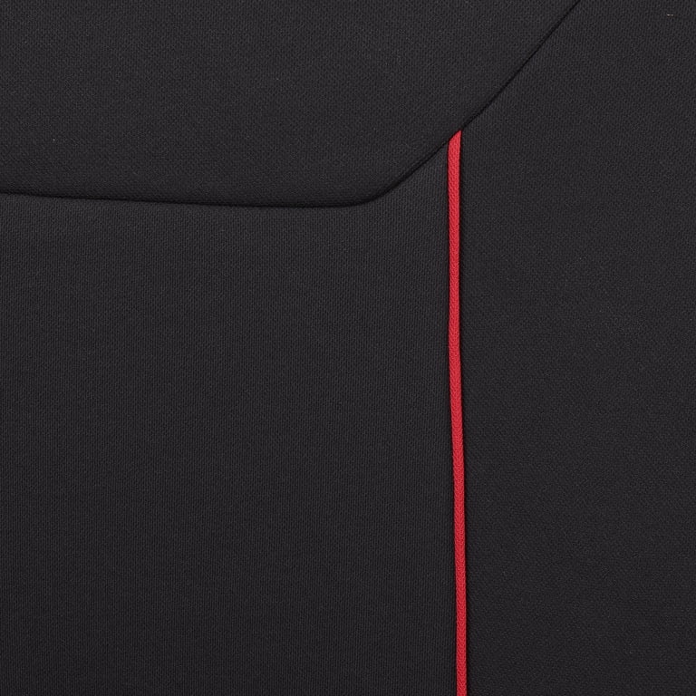 Auto Drive Red Piping Fabric Full Car Seat Covers Set photo 3