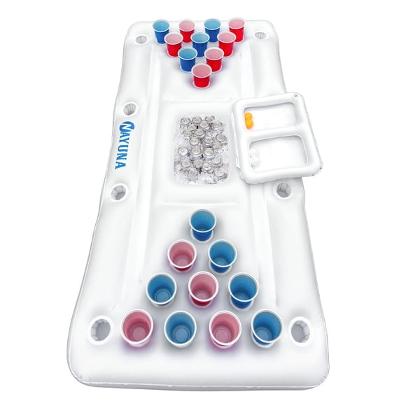 Mesa inflable de billar NAYUNA Pong flotante con enfriador