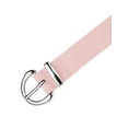 thumbnail image 2 of INSPIRE CHICWomen Faux Leather Belt, 1.0" Wide Casual Waist Belts with Silver Buckle for Jeans Pants Dresses 41.7x1.0" (LxW) Light Pink, 2 of 6