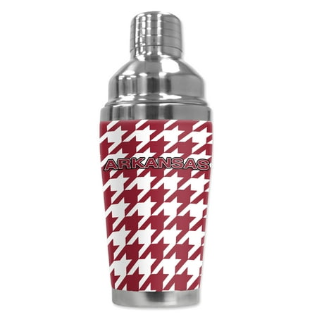 

Mugzie brand 16-Ounce Cocktail Shaker with Insulated Wetsuit Cover - Arkansas Houndstooth
