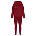 thumbnail image 5 of Idoravan Sweatpants Sets for Women 2 Piece Women Sweat Suit Hoodie And Leggings Casual And Comfortable Sweatshirt 3 Piece Suit, 5 of 5