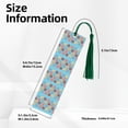 thumbnail image 3 of Kdxio Cute Donut Print Metal Tassel Bookmarks,Perfect Gift for Art Lovers and Bookworms Metal Bookmarks for Women, 3 of 8