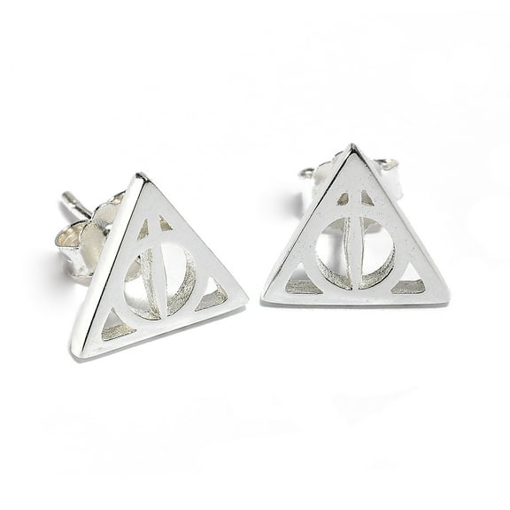Harry Potter Sterling Silver Deathly Hallows Stud Earrings