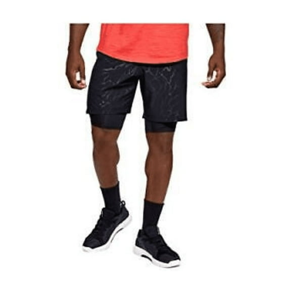 Under Armour Woven Graphic Emboss Shorts, Black, M