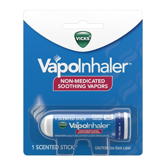 Vicks Vapoinhaler Portable Nasal Inhaler, Menthol Scent 1 Count, Non-Medicated Vapor Inhaler