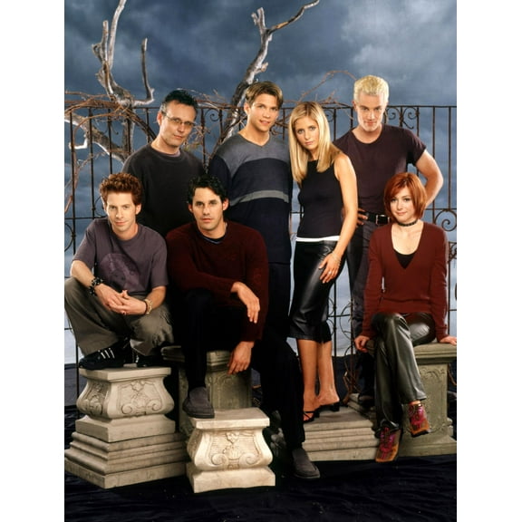 Buffy The Vampire Slayer Cast Poster Graveyard 16in x 24in Poster Square Adults Best Posters