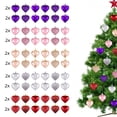thumbnail image 7 of 24 Pcs Valentine's Day Heart Shaped Ornaments for Tree Hanging,Wedding, Anniversary Party Decorations,Gold,2.4'', 7 of 7
