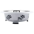 thumbnail image 2 of Iconic Pet Color Splash Designer Oval Fusion Bowl in Gray- Large, 2 of 4