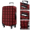 thumbnail image 5 of Red Black Checkerboard Checkered Pattern Luggage Cover Fashion Suitcase Cover Baggage Covers Fit 25-28 Inch Luggage (Go Travel), 5 of 5