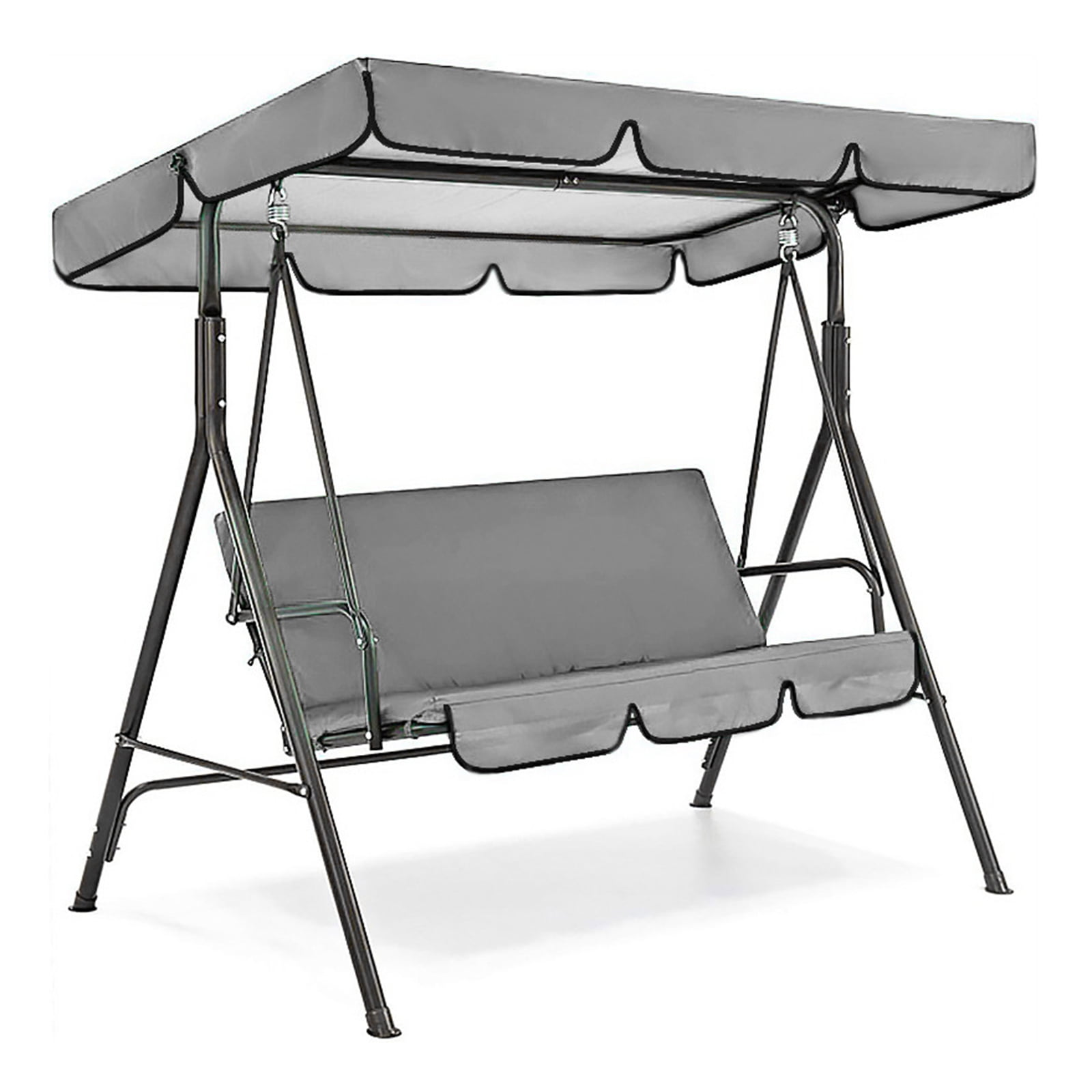 Patio Swing Cushion Set Replacement Canopy Swing Seat for 3 Seater