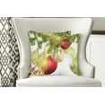 thumbnail image 4 of Ambesonne Christmas Throw Pillow Cover 2 Pack, Baubles Motifs Yuletide, 16", Multicolor, 4 of 6