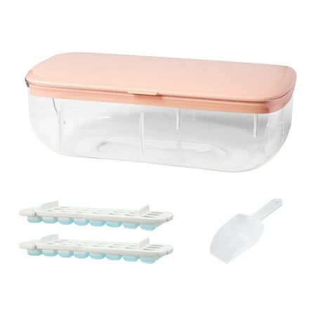 

XunW 24 Compartment Ice Box 1Pc Pp Abs Silicone 48 Grids Kithcen Tools With Container Bowl High-Capacity