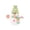 A003- C, variant on Christmas Decor Plush Snowman Table Ornament 1 Piece Pastel Light Up Accent for Holiday Indoor Display Colorful Pink Home Decor for Festive Season