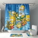 thumbnail image 1 of Juego de cortinas de baño Simpsons Anime de poliéster impermeable, 1 of 1