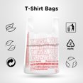 thumbnail image 5 of Ebo Thank You Have a Nice Day Plastic Disposable and Reusable Standard Supermarket, Grocery, T-shirt Bag (11.5” x 6.5" Inch) - Pack of 300 pcs, 5 of 6