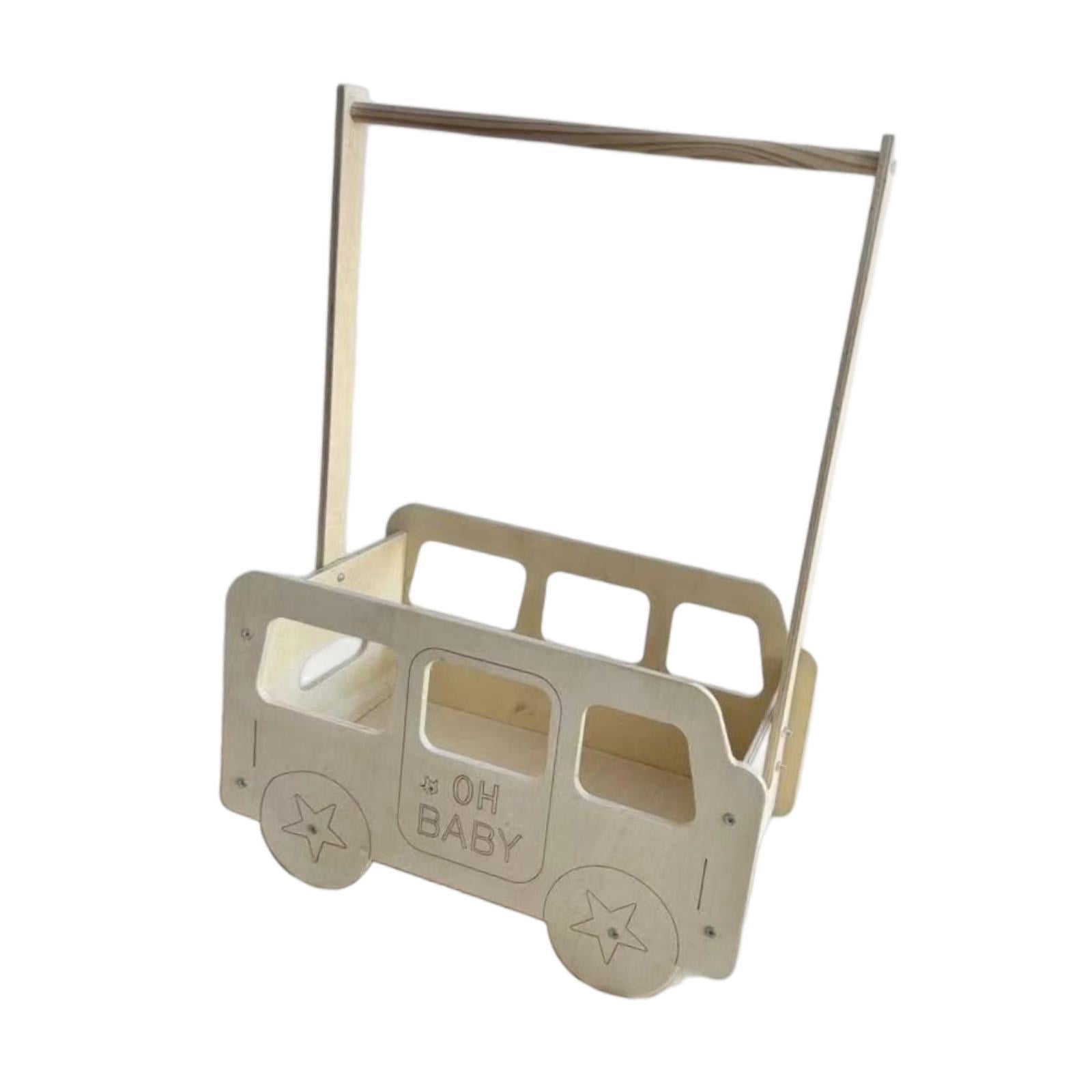 CarpNettore Pet Clothes Rack Pet Hanger Wood Display Stand Baby Shower Basket Compact Stable