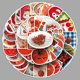 thumbnail image 2 of Stickers Tomato, 50 unidades, bonitas calcomanías de frutas con dibujos animados para computadora po, 2 of 2
