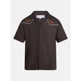 thumbnail image 5 of No Boundaries Embroidered Western Shirt with with Short Sleeves, Men's XS-5XB, 5 of 6