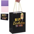 thumbnail image 3 of Cheinxy 7"/11"/13" Happy Birthday Gift Bag with Tissue Paper and Greeting Card for Birthday Party,Birthday Gift Bag Set for Men Women Boys Girls, 3 of 8