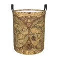 thumbnail image 1 of Fotbe World Map1 Cesto de Ropa con Asas, Cesto Impermeable de Gran Capacidad, Bolsa de Lavado para Dormitorio, Cesto de Ropa con Ruedas y Asas-Small, 1 of 6