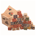 thumbnail image 3 of 54 Pcs Children Wood Alphabet Blocks Letters Stacking Toys Building Blocks Craft Early Learning Educational Toys, 3 of 6