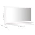 thumbnail image 4 of vidaXL Bathroom Mirror White 60x10.5x37 cm Engineered Wood, 4 of 4