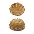 thumbnail image 5 of Doll House Mini Light Brown Plastic Flowerpot for Decoration with Creative Round Basket Design 3.5, 5 of 5